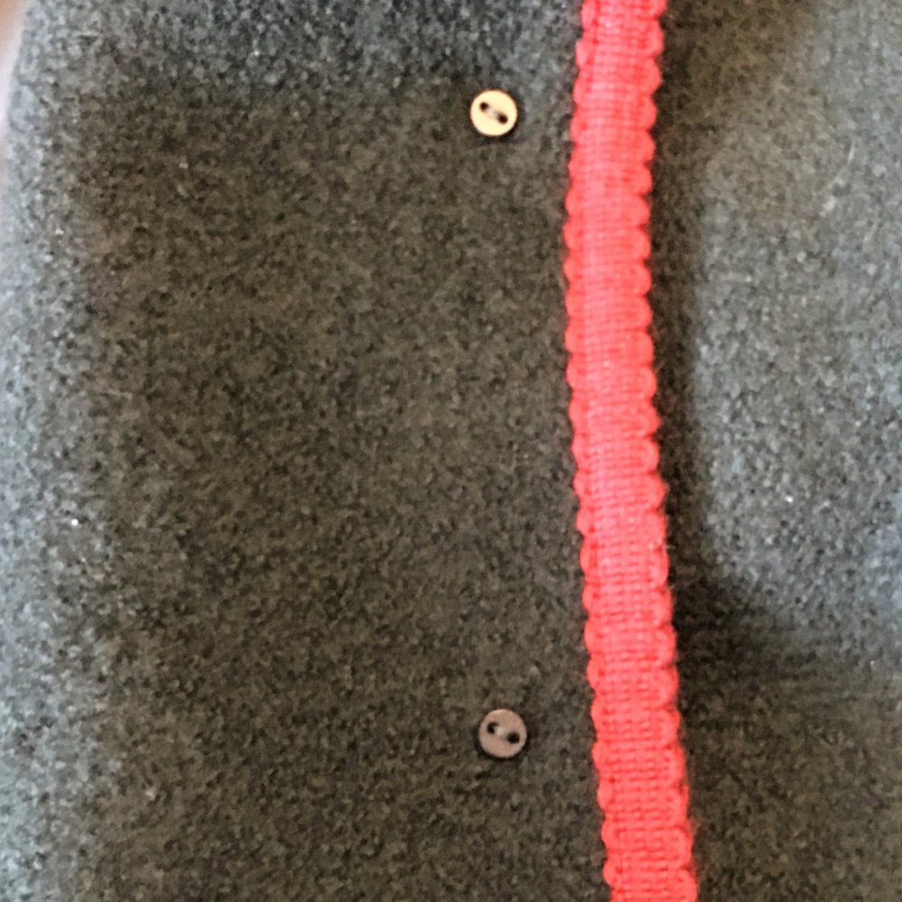 BCBG Deep Green Jacket with Red Trim   |  VINTAGE - Picture 11 of 12